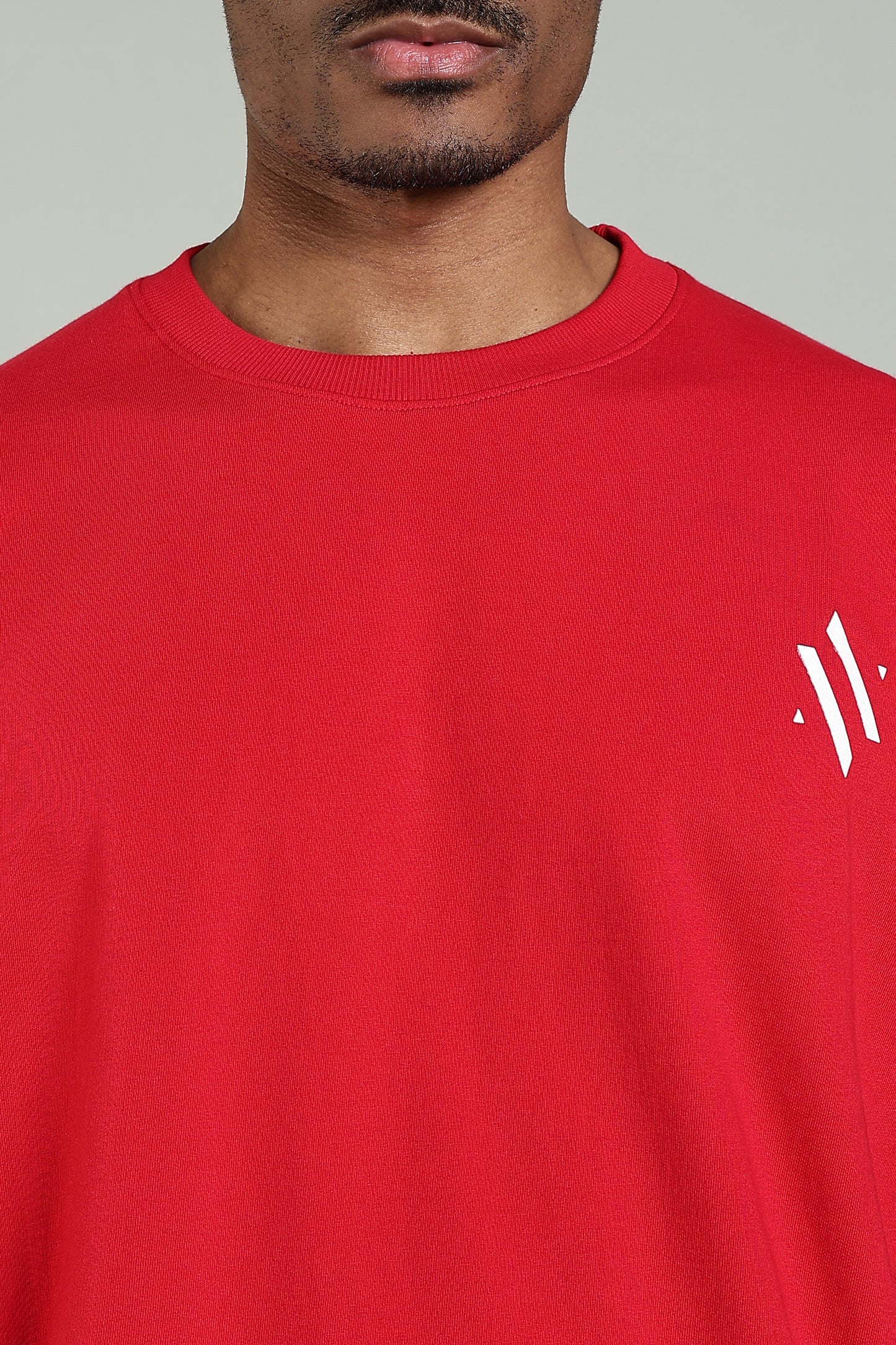 BLOOD MOON - BACK PRINT TEE (RED)- Relaxed Fit Cotton T-Shirt