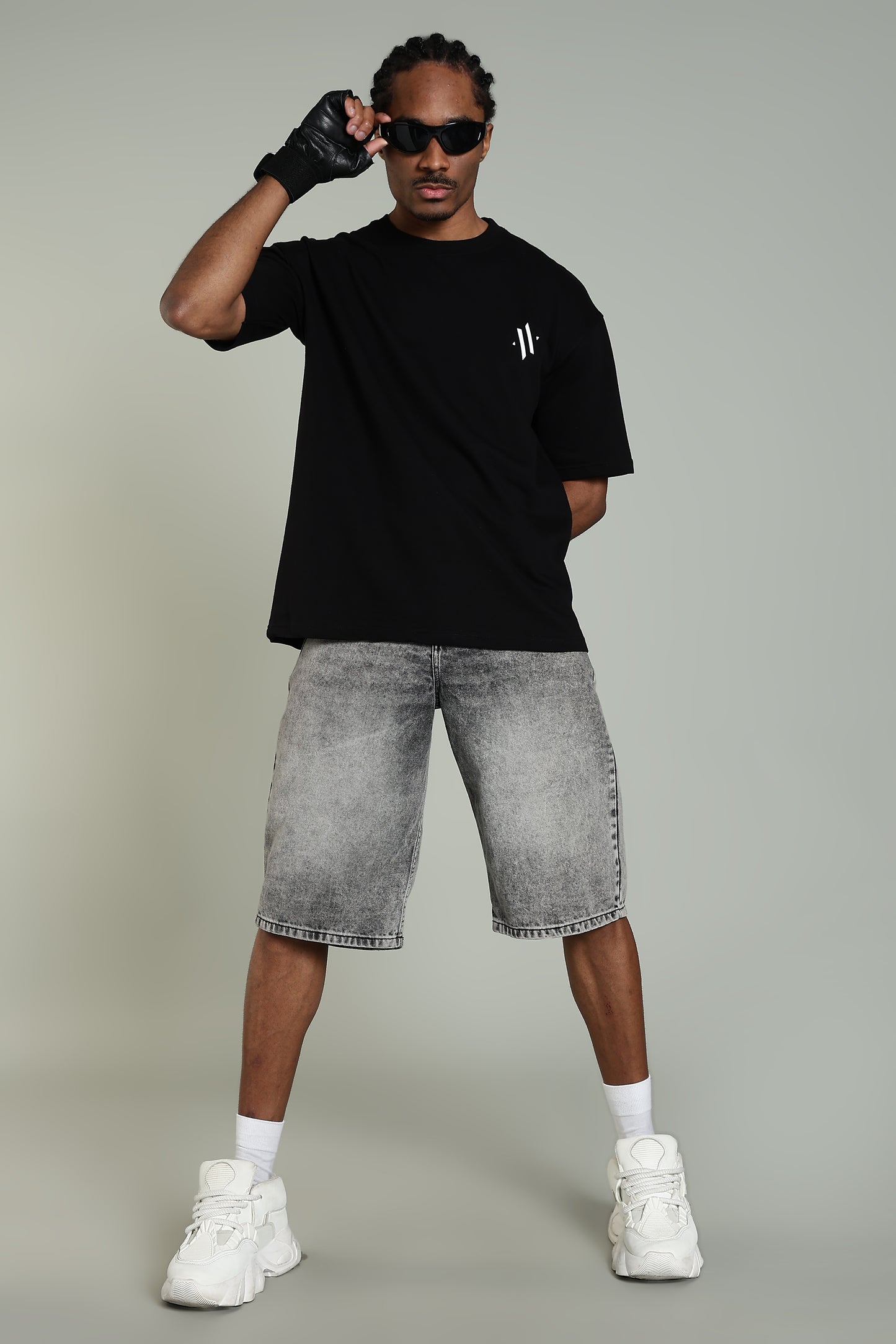 SHADOW NINJA - NARUTO-INSPIRED GRAPHIC TEE(BLACK)- Relaxed Fit Cotton T-Shirt