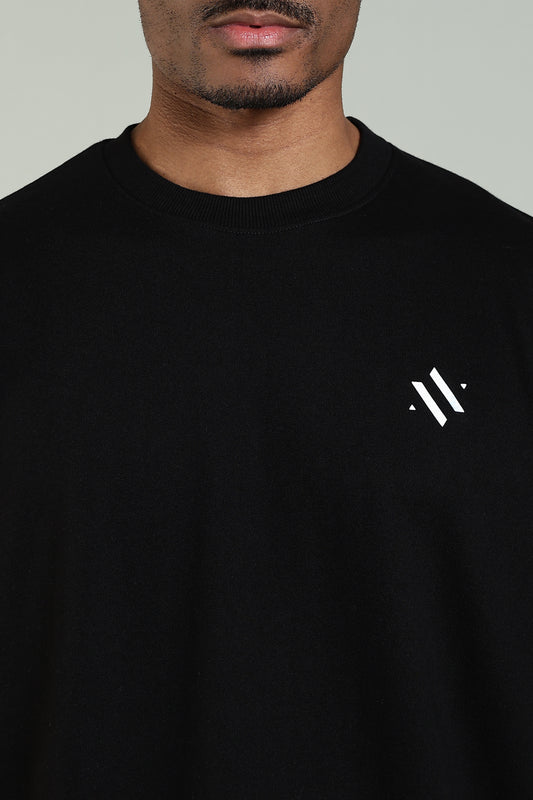 BOLD BASICS – BLACK EDITION - Relaxed Fit Cotton T-Shirt