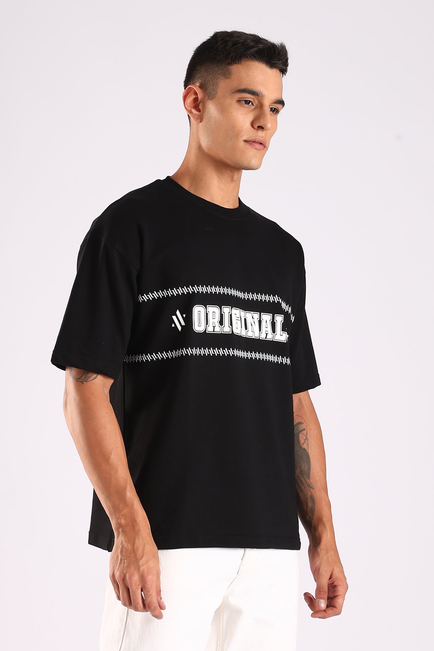 ORIGINALS /// Supreme Black – Relaxed Fit Cotton T-Shirt