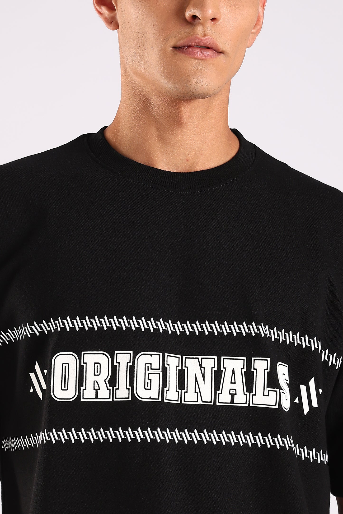 ORIGINALS /// Supreme Black – Relaxed Fit Cotton T-Shirt