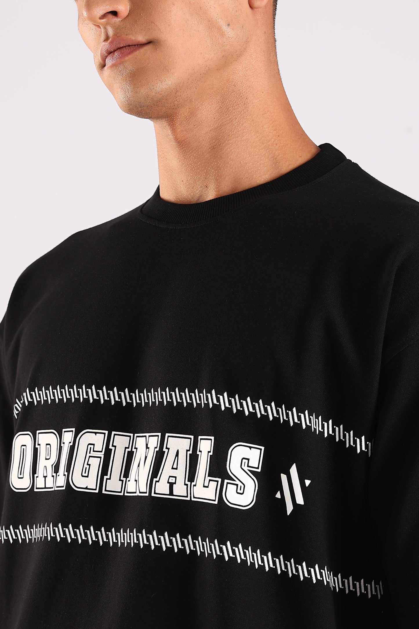 ORIGINALS /// Supreme Black – Relaxed Fit Cotton T-Shirt