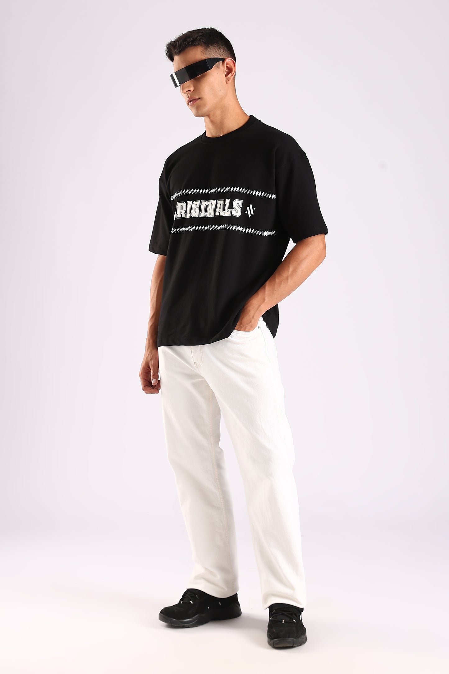 ORIGINALS /// Supreme Black – Relaxed Fit Cotton T-Shirt