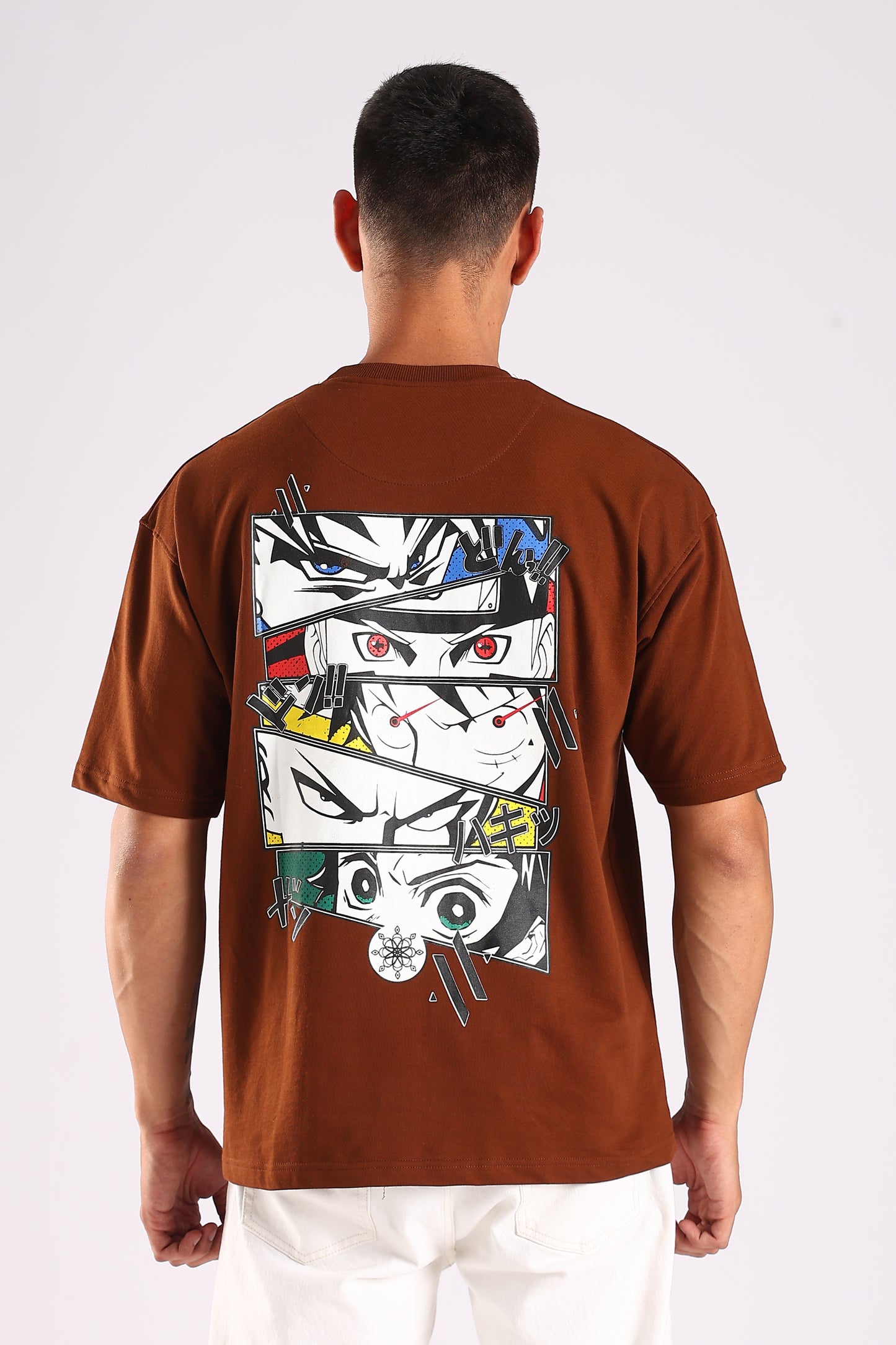 NINJA VISION / BROWN SERIES - Relaxed Fit Cotton T-Shirt
