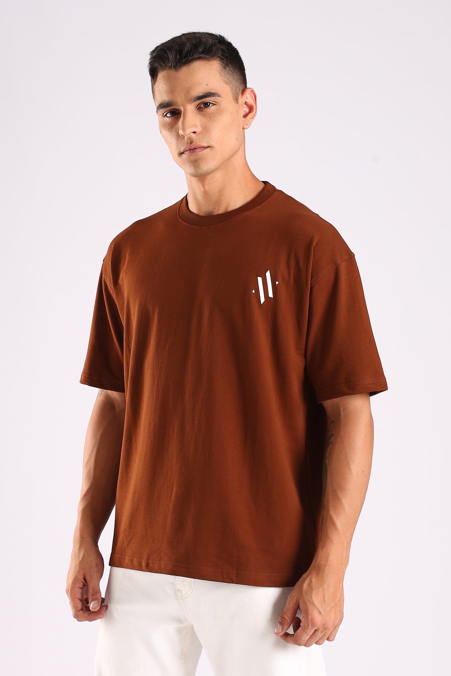 NINJA VISION / BROWN SERIES - Relaxed Fit Cotton T-Shirt
