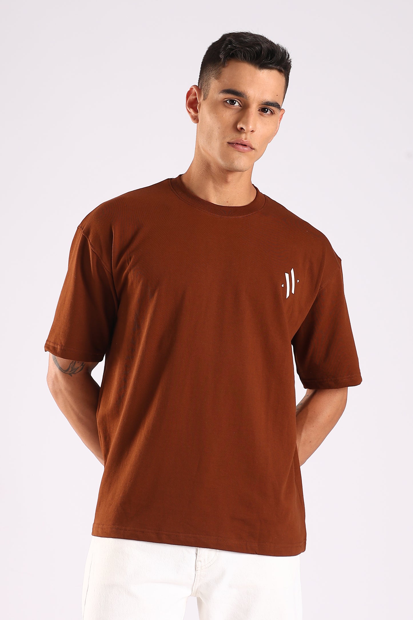 NINJA VISION / BROWN SERIES - Relaxed Fit Cotton T-Shirt