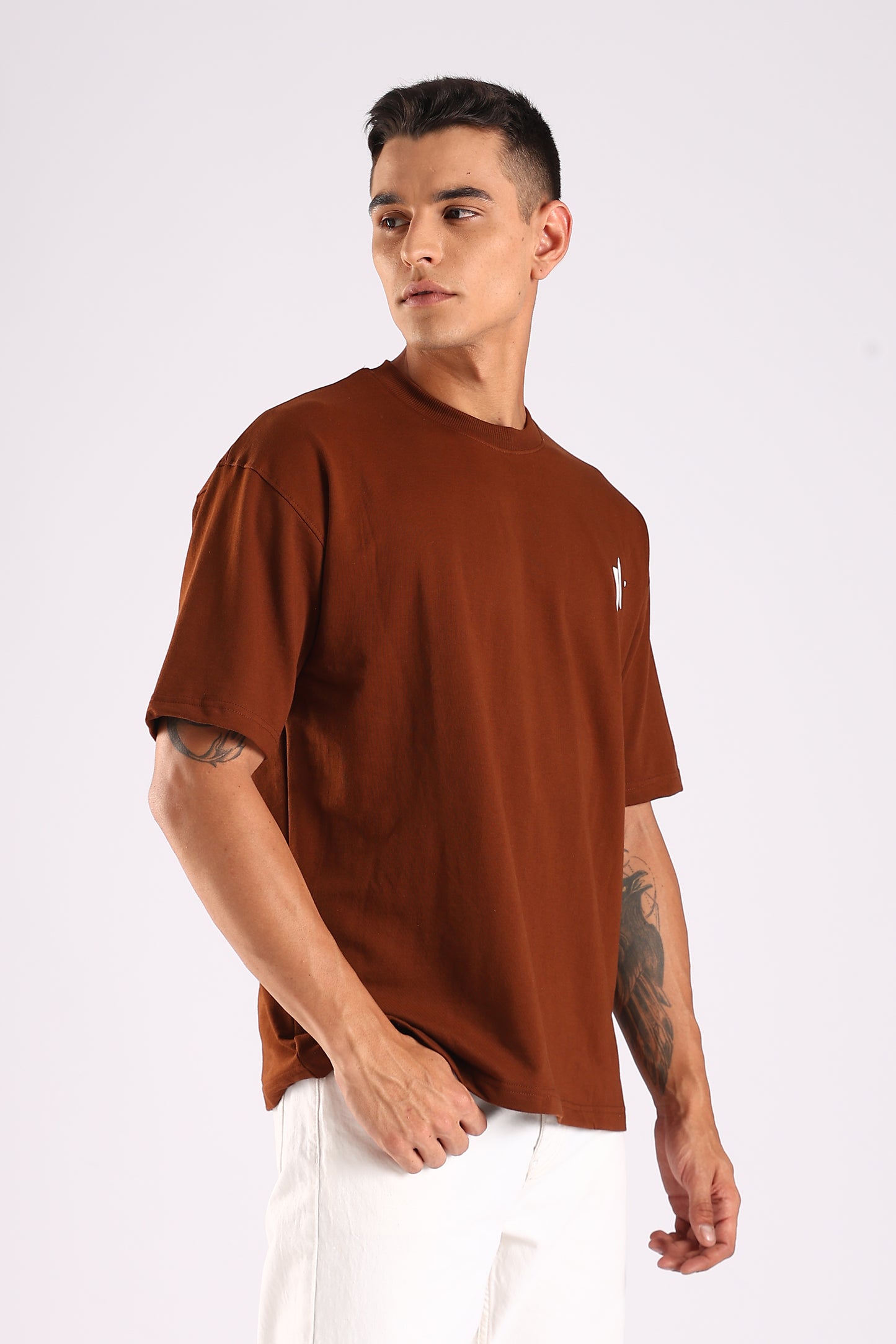NINJA VISION / BROWN SERIES - Relaxed Fit Cotton T-Shirt