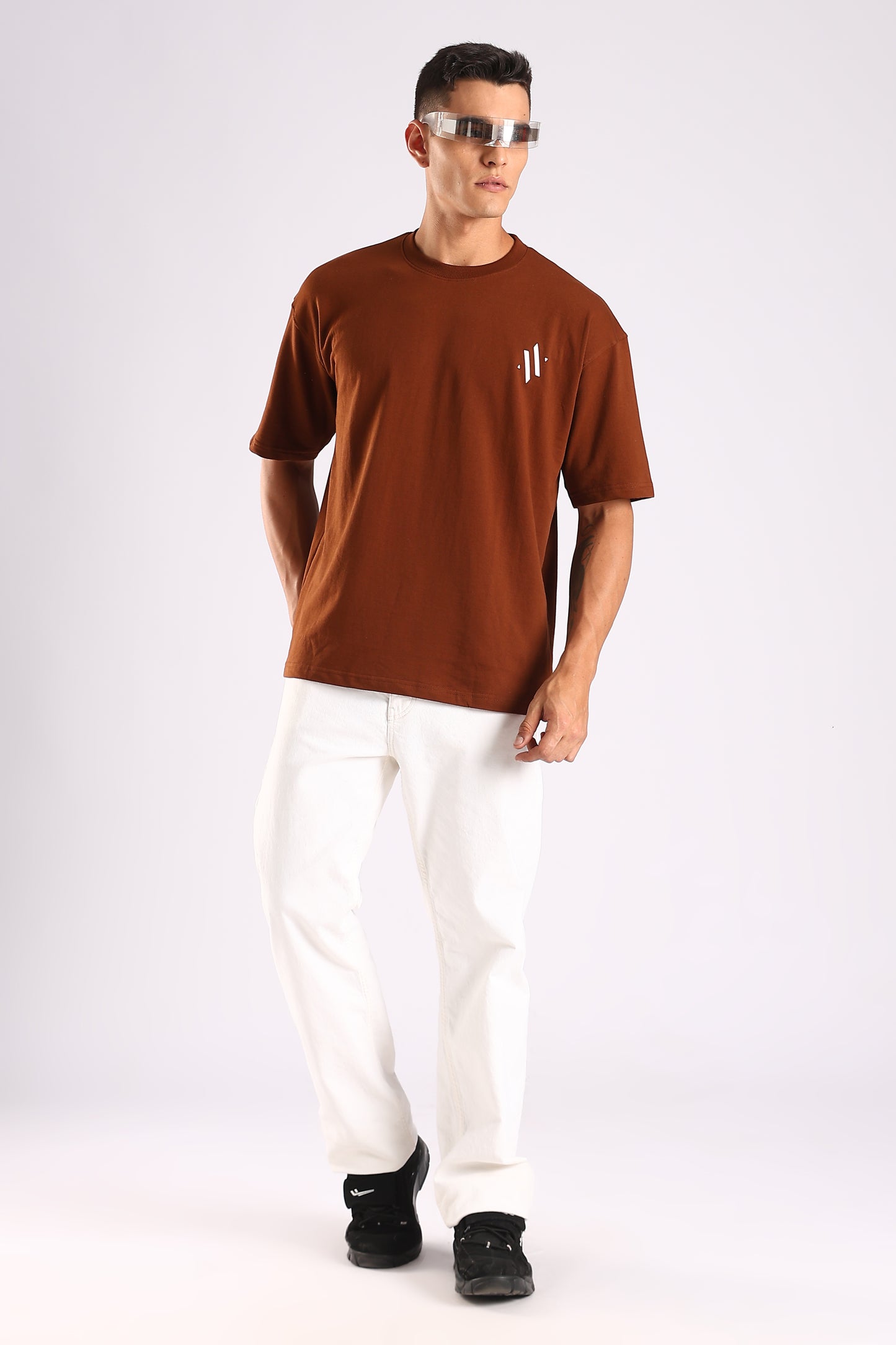 NINJA VISION / BROWN SERIES - Relaxed Fit Cotton T-Shirt