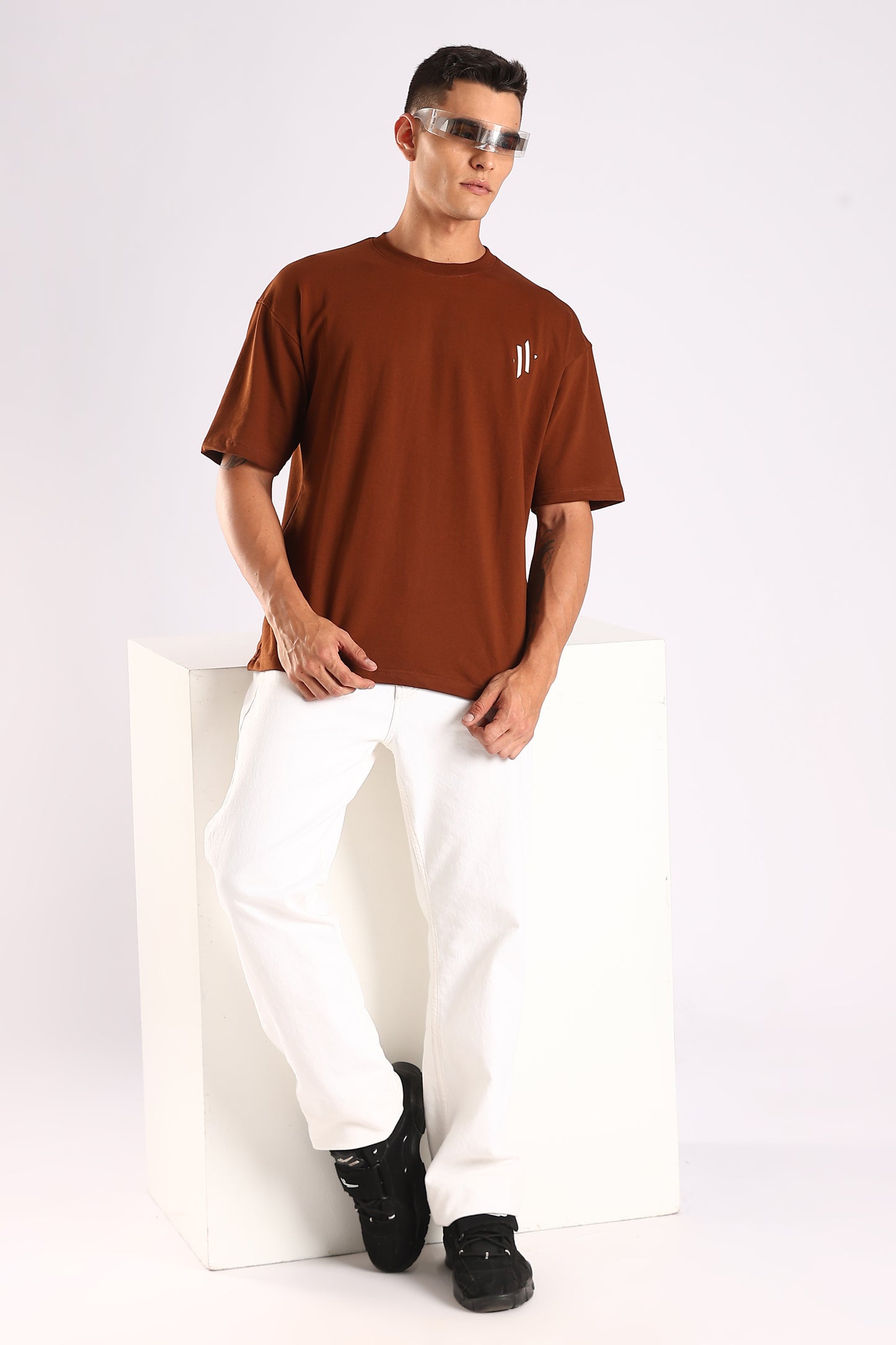 NINJA VISION / BROWN SERIES - Relaxed Fit Cotton T-Shirt