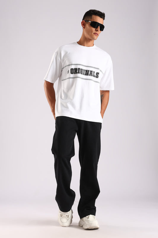 STUDIO WHITE - BY ORIGINALS - Relaxed Fit Cotton T-Shirt