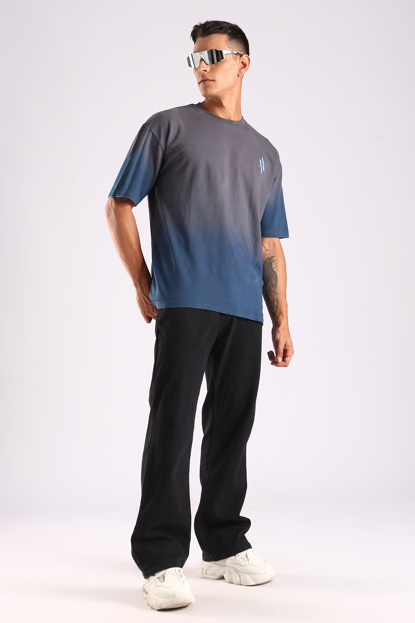 GRAVITY FADE – Bold Contrast Cotton Tee - Relaxed Fit Cotton T-Shirt