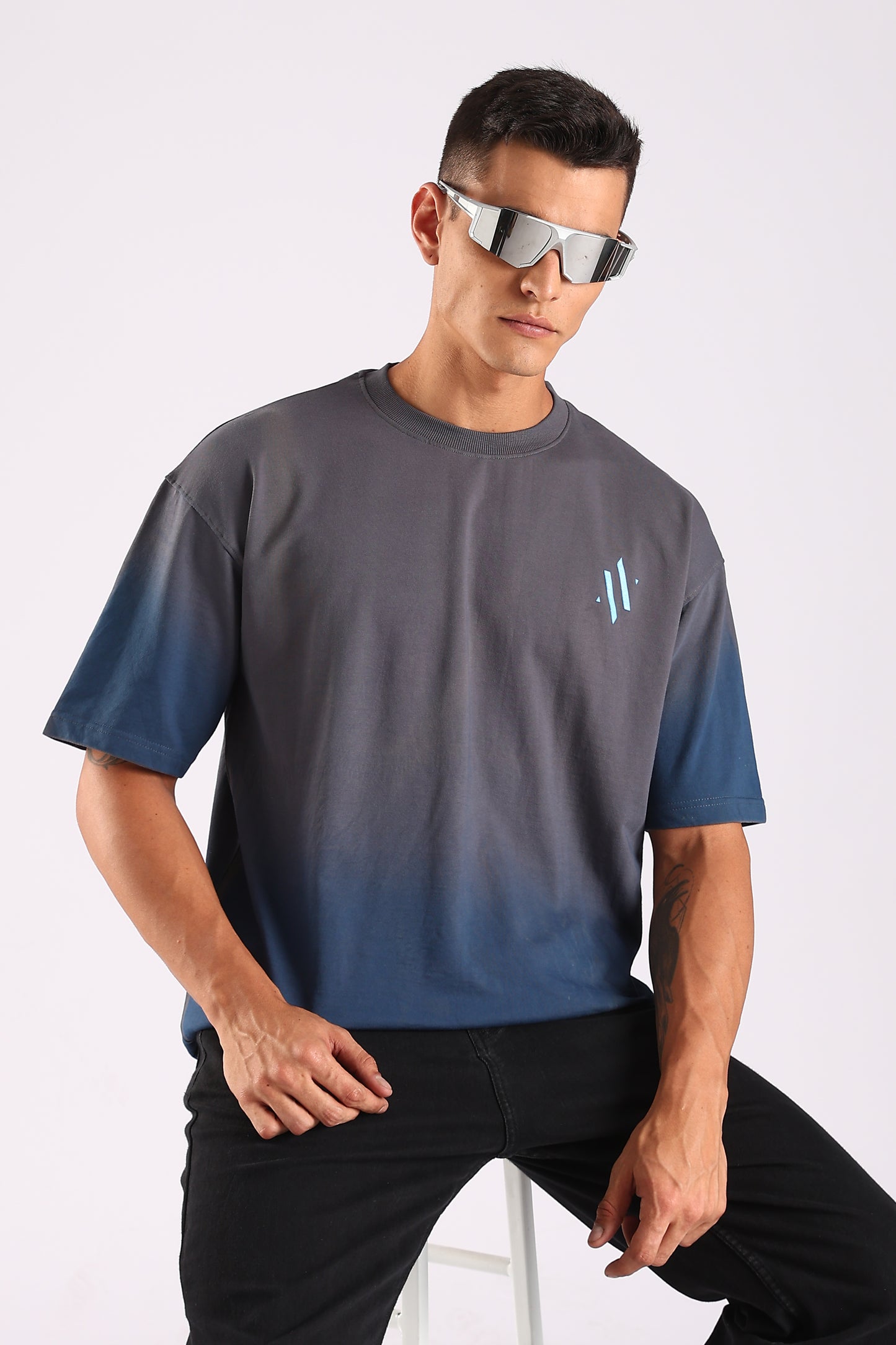GRAVITY FADE – Bold Contrast Cotton Tee - Relaxed Fit Cotton T-Shirt