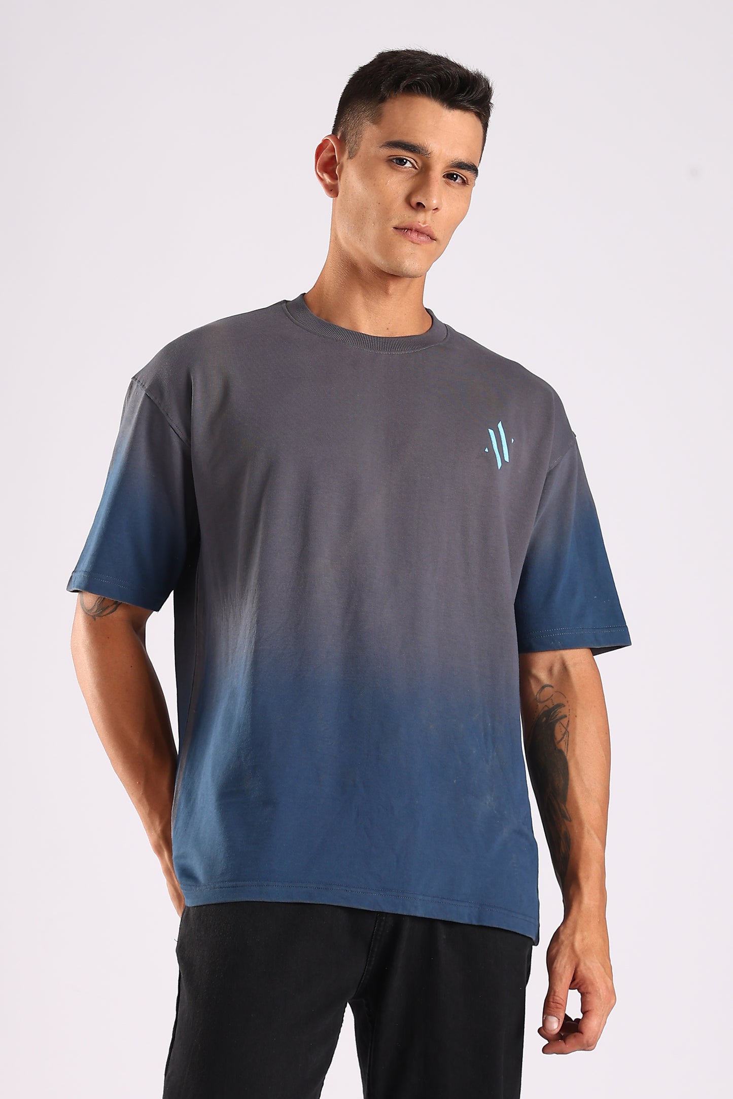 GRAVITY FADE – Bold Contrast Cotton Tee - Relaxed Fit Cotton T-Shirt