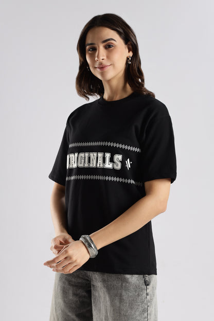 ORIGINALS /// Supreme Black  – Relaxed Fit Cotton T-Shirt