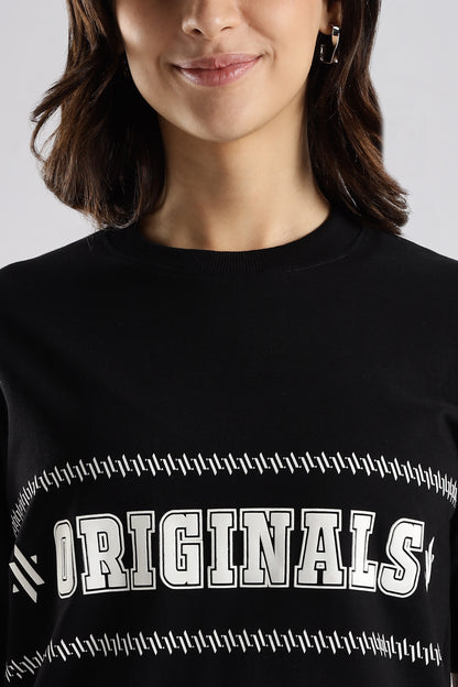 ORIGINALS /// Supreme Black  – Relaxed Fit Cotton T-Shirt
