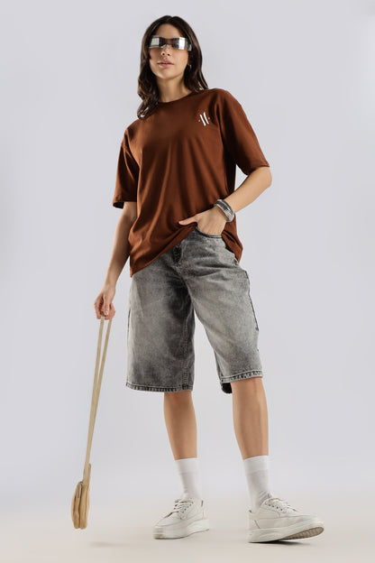 MONOLOGO SERIES - BROWN EDITION - Relaxed Fit Cotton T-Shirt