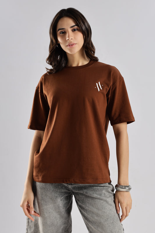 MONOLOGO SERIES - BROWN EDITION - Relaxed Fit Cotton T-Shirt