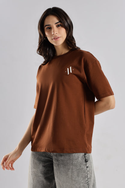 MONOLOGO SERIES - BROWN EDITION - Relaxed Fit Cotton T-Shirt