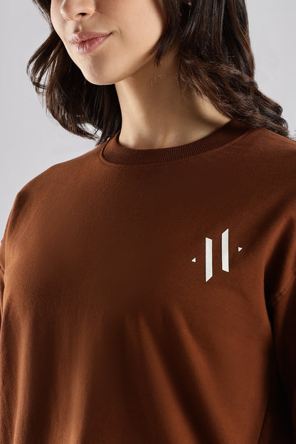 MONOLOGO SERIES - BROWN EDITION - Relaxed Fit Cotton T-Shirt