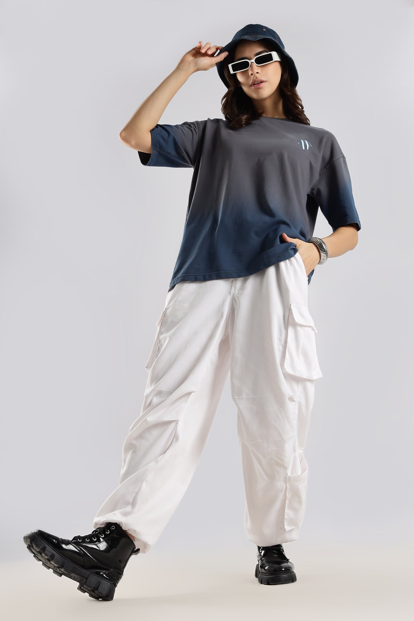 GRAVITY FADE – Bold Contrast Cotton Tee - Relaxed Fit Cotton T-Shirt
