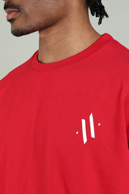 AKATSUKI BLOOD – NARUTO BACK PRINT TEE (RED)- Relaxed Fit Cotton T-Shirt