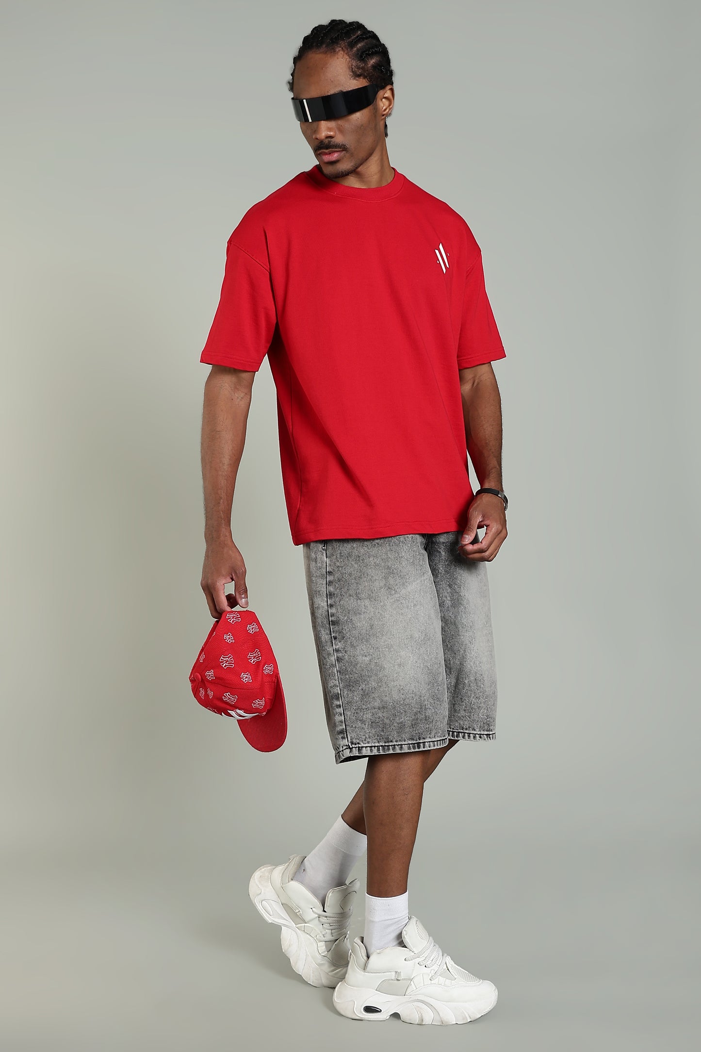 REDCORE - CLEAN LOGO TEE - Relaxed Fit Cotton T-Shirt