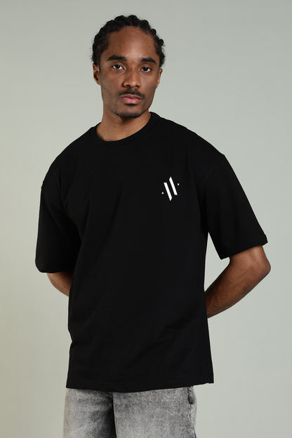 SHADOW NINJA - NARUTO-INSPIRED GRAPHIC TEE(BLACK)- Relaxed Fit Cotton T-Shirt
