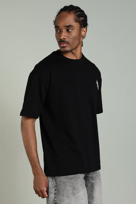 SHADOW NINJA - NARUTO-INSPIRED GRAPHIC TEE(BLACK)- Relaxed Fit Cotton T-Shirt