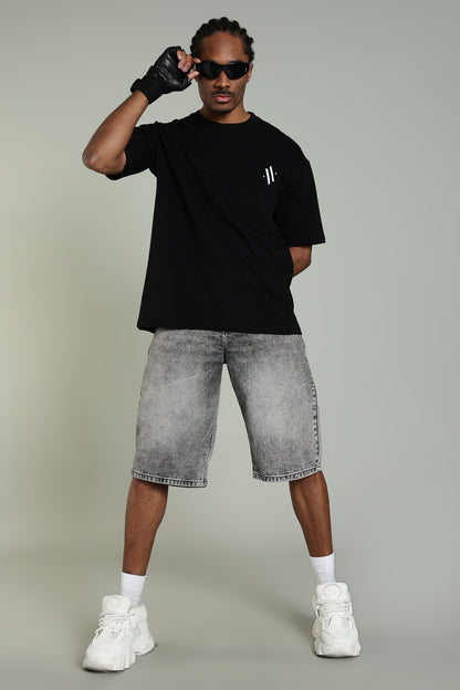 SHADOW NINJA - NARUTO-INSPIRED GRAPHIC TEE(BLACK)- Relaxed Fit Cotton T-Shirt