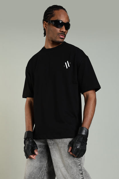 SHADOW NINJA - NARUTO-INSPIRED GRAPHIC TEE(BLACK)- Relaxed Fit Cotton T-Shirt