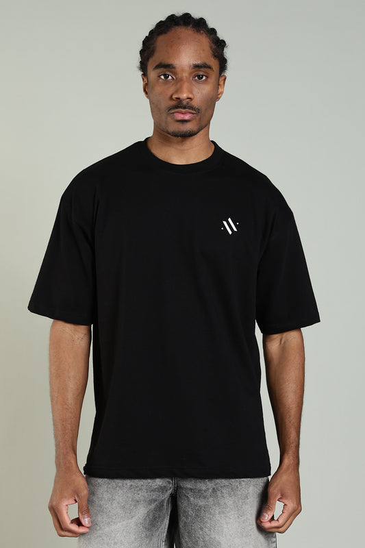 BOLD BASICS – BLACK EDITION - Relaxed Fit Cotton T-Shirt