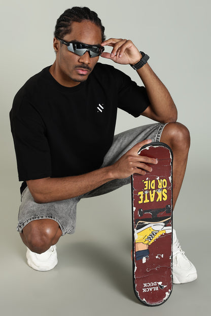 BOLD BASICS – BLACK EDITION - Relaxed Fit Cotton T-Shirt