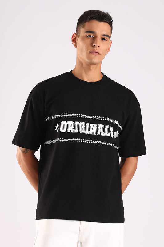 ORIGINALS /// Supreme Black  – Relaxed Fit Cotton T-Shirt