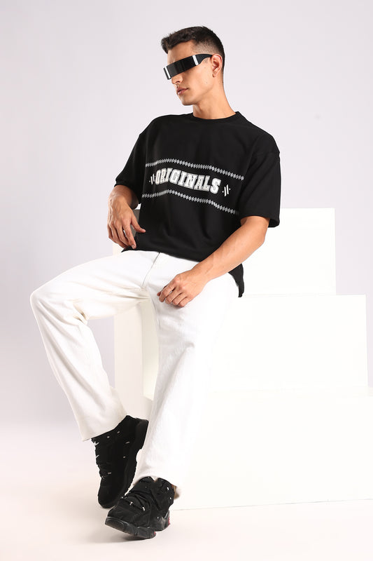 ORIGINALS /// Supreme Black  – Relaxed Fit Cotton T-Shirt