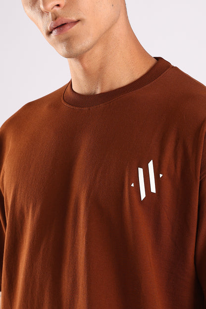 NINJA VISION / BROWN SERIES - Relaxed Fit Cotton T-Shirt